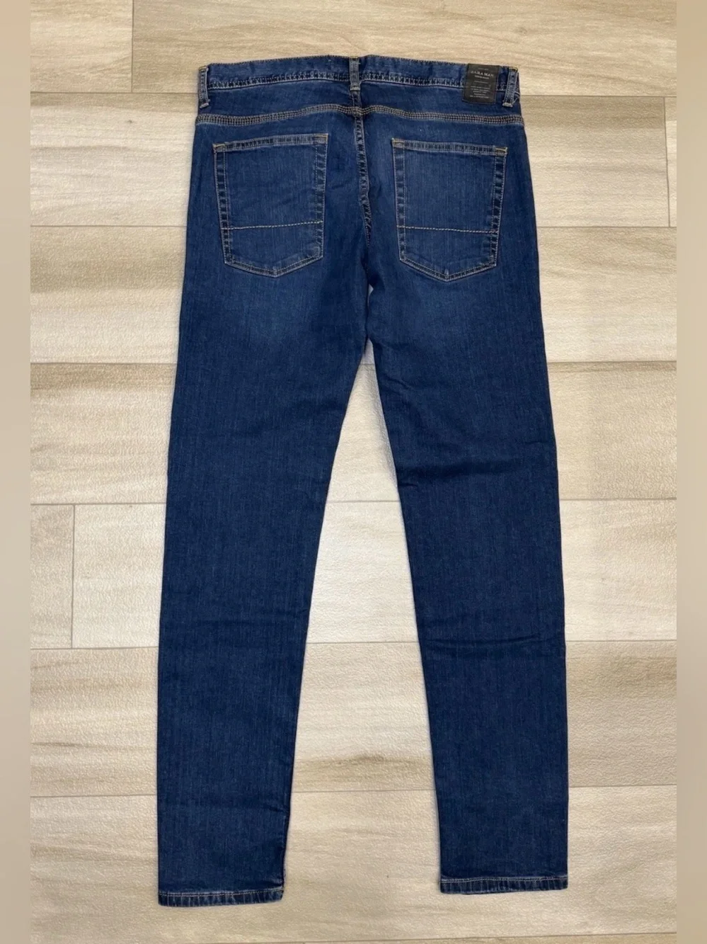 Zara Man Men's Slim Fit Dark Wash Stretch Denim Jeans Size 34 Msr 33x33 Blue